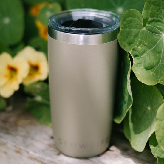 Silver tumbler 