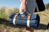Slowlife Collection Navy Picnic Rug 