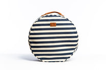  Navy and cream striped Slowlife Collection cushion 