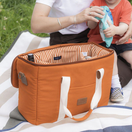Orange cooler bag 