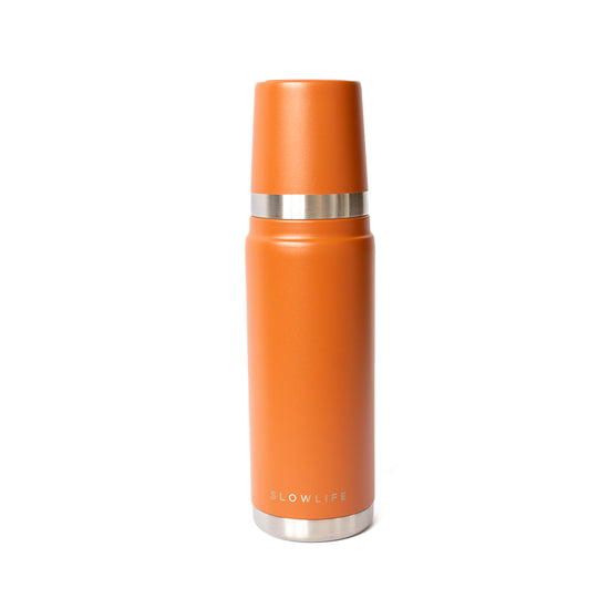range thermos bottle with silver cap