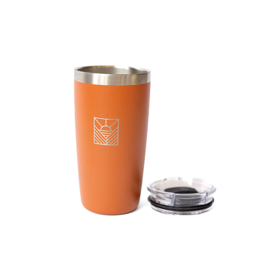 Orange insulated tumbler 