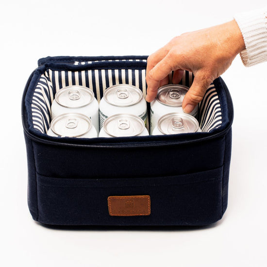 The Slowlife Collection Navy Lunch Bag  